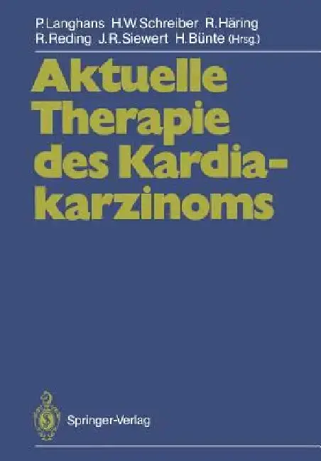 Cover of Aktuelle Therapie Des Kardiakarzinoms