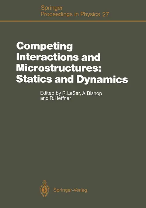 Cover of Competing Interactions and Microstructures