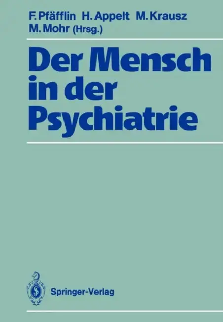 Cover of Der Mensch in Der Psychiatrie