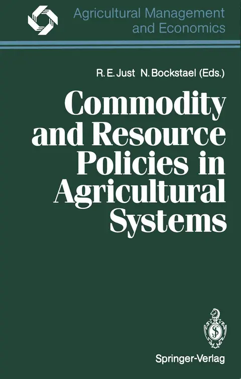 Cover of Commodity and Resource Policies in Agricultural Systems