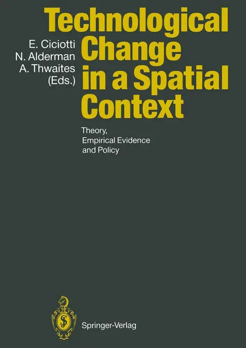 Cover of Technological Change in a Spatial Context