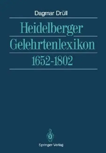 Cover of Heidelberger Gelehrtenlexikon