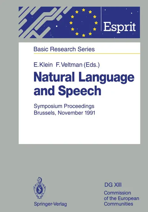 Cover of Natural Language and Speech