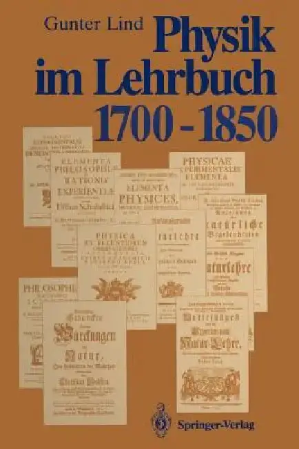 Cover of Physik Im Lehrbuch 1700-1850