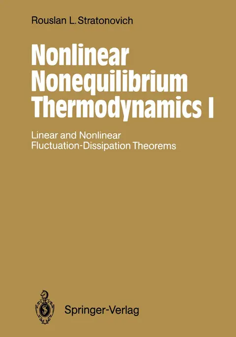 Cover of Nonlinear Nonequilibrium Thermodynamics I