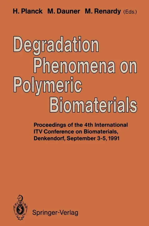 Cover of Degradation Phenomena on Polymeric Biomaterials
