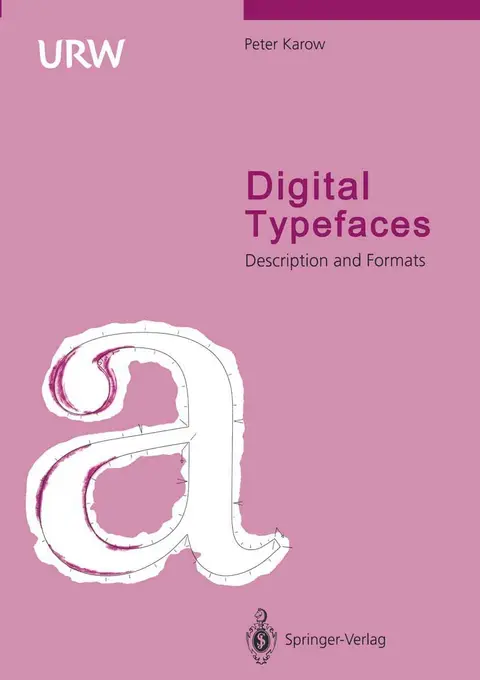 Cover of Digital Typefaces