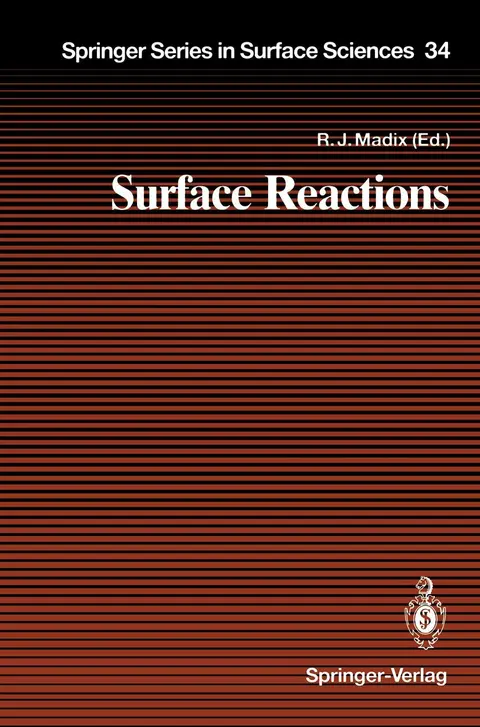 Cover of Surface Reactions