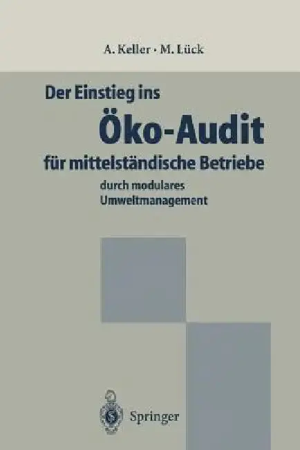 Cover of Der Einstieg Ins Öko-Audit Für Mittelständische Betriebe