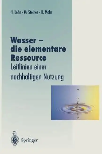 Cover of Wasser -- Die Elementare Ressource