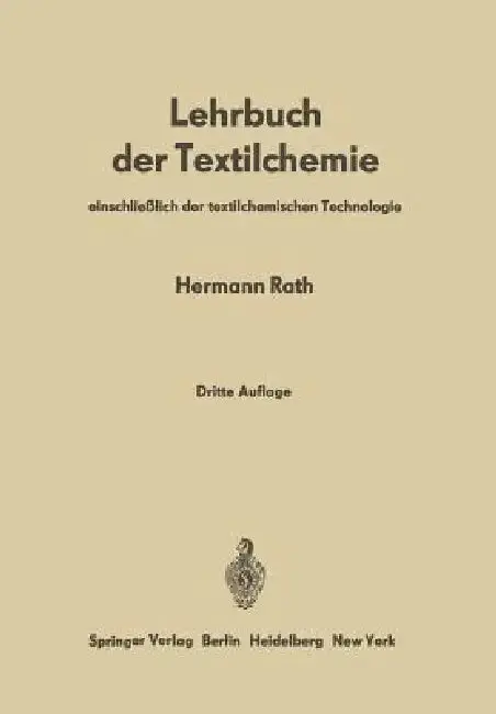 Cover of Lehrbuch Der Textilchemie