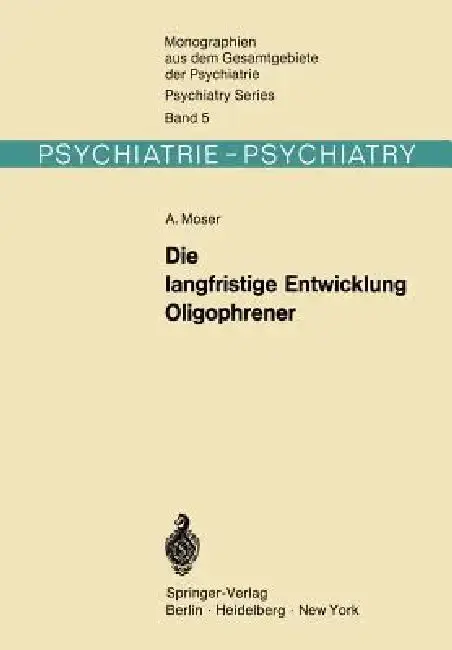 Cover of Die Langfristige Entwicklung Oligophrener