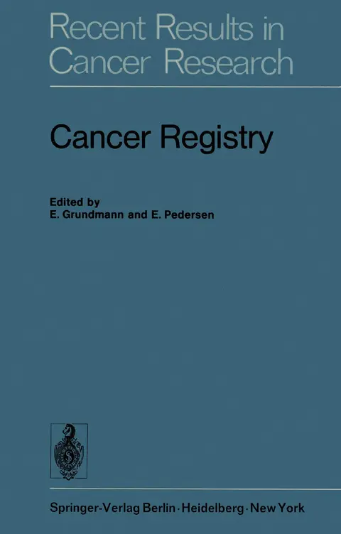 Cover of Cancer Registry