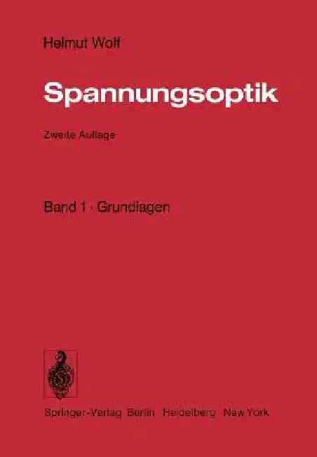 Cover of Spannungsoptik