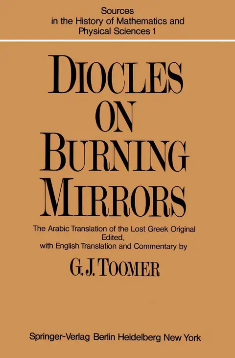 Cover of DIOCLES, on Burning Mirrors