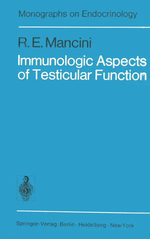 Cover of Immunologic Aspects of Testicular Function