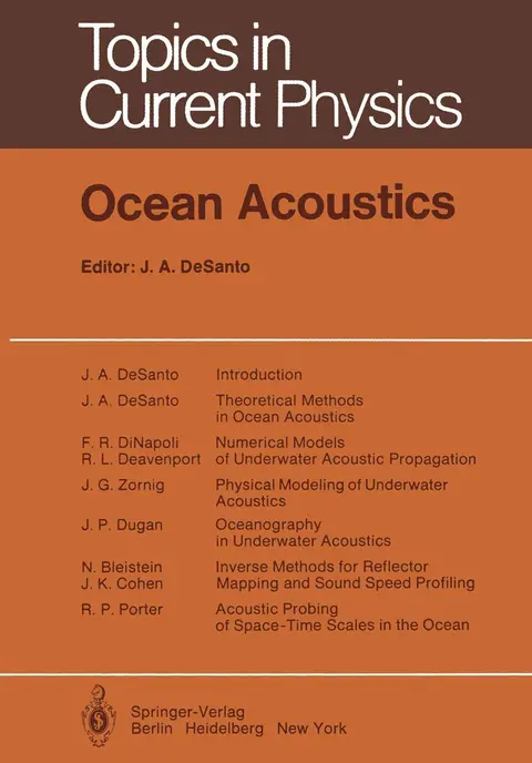 Cover of Ocean Acoustics