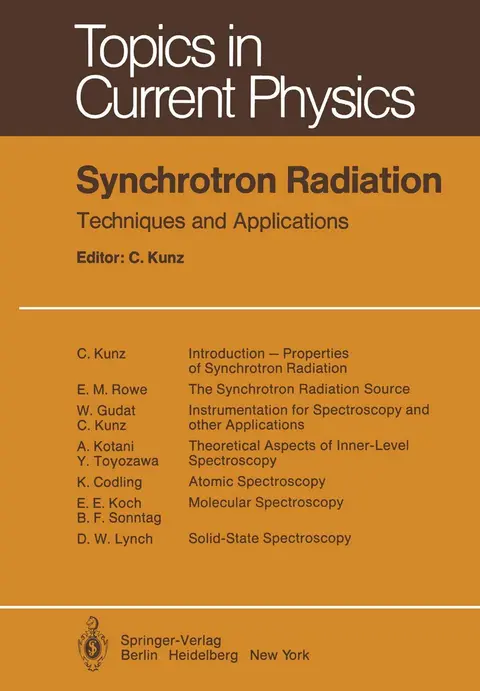 Cover of Synchrotron Radiation