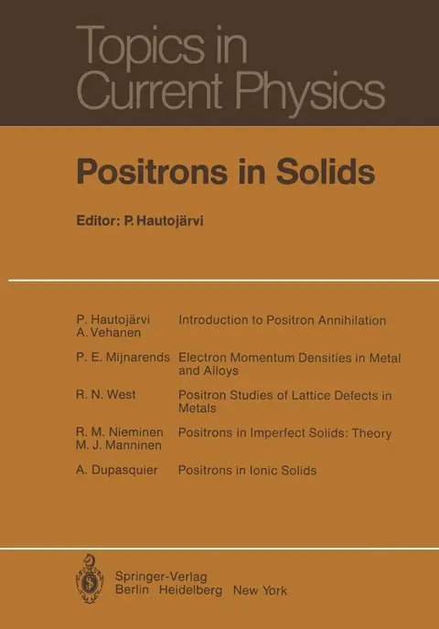 Cover of Positrons in Solids