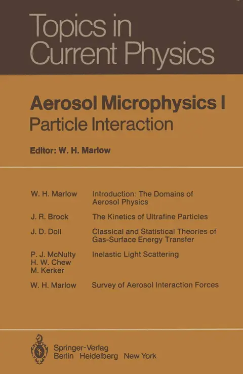 Cover of Aerosol Microphysics I