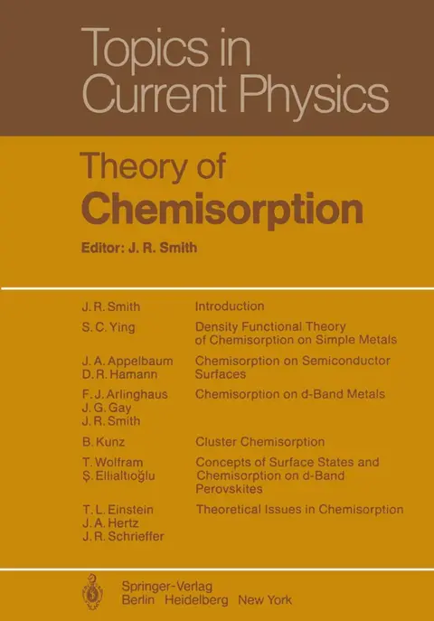 Cover of Theory of Chemisorption