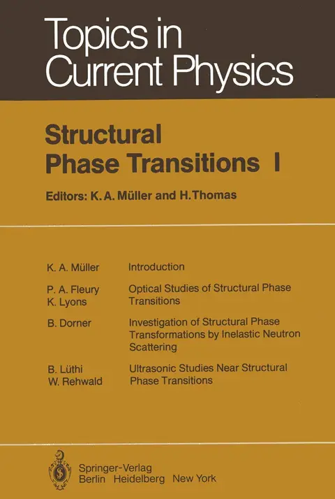 Cover of Structural Phase Transitions I