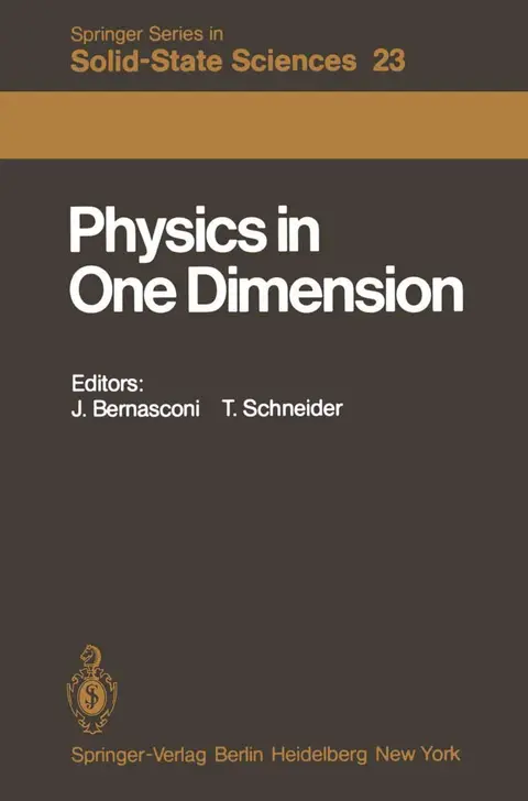 Cover of Physics in One Dimension