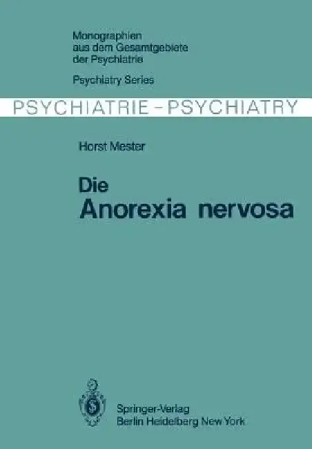 Cover of Die Anorexia Nervosa