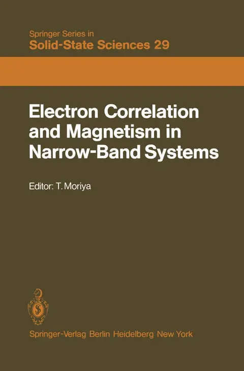 Cover of Electron Correlation and Magnetism in Narrow-Band Systems