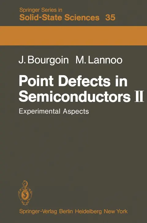 Cover of Point Defects in Semiconductors II