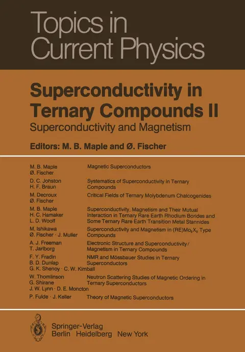 Cover of Superconductivity in Ternary Compounds II
