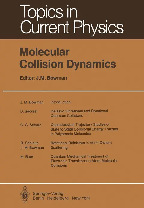 Cover of Molecular Collision Dynamics