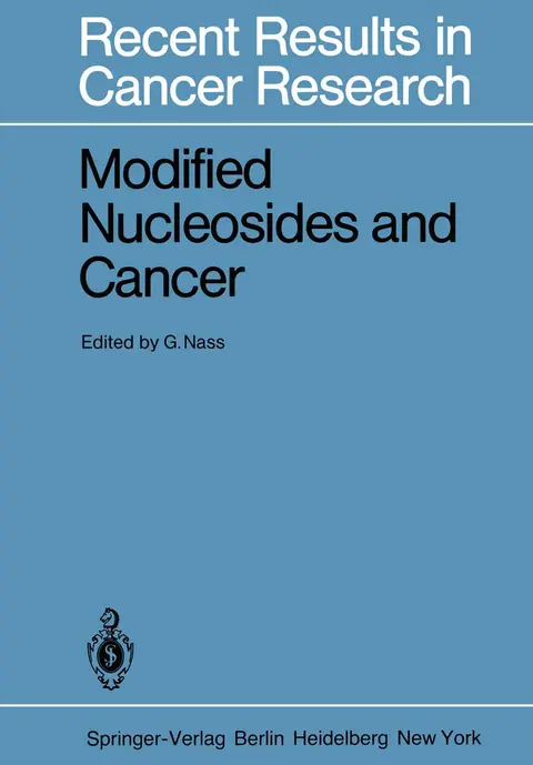 Cover of Modified Nucleosides and Cancer