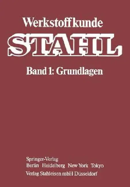 Cover of Werkstoffkunde Stahl