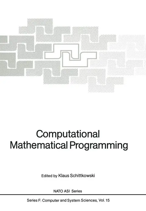 Cover of Computational Mathematical Programming