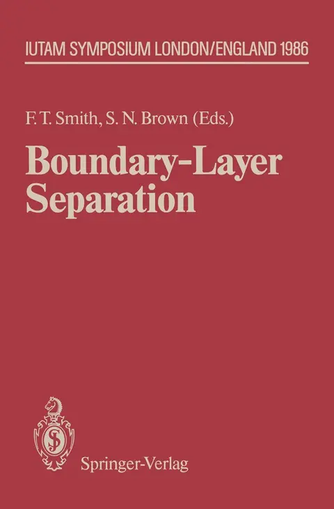 Cover of Boundary-Layer Separation