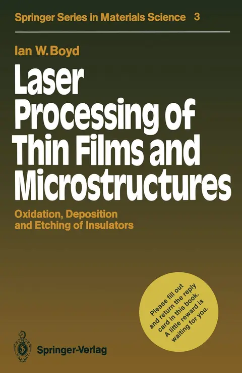 Cover of Laser Processing of Thin Films and Microstructures