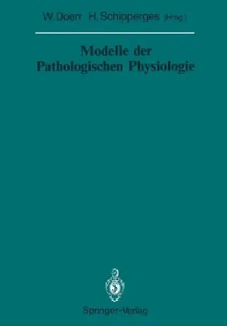 Cover of Modelle Der Pathologischen Physiologie