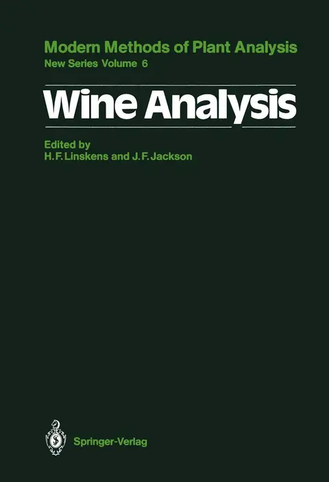 Cover of Wine Analysis
