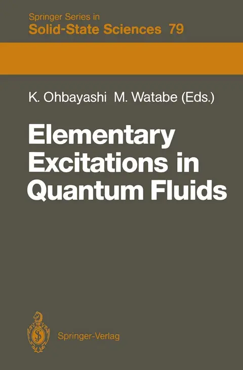 Cover of Elementary Excitations in Quantum Fluids