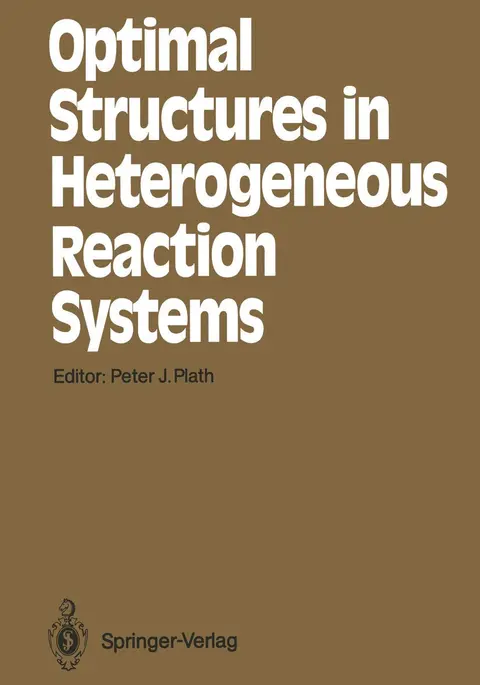 Cover of Optimal Structures in Heterogeneous Reaction Systems
