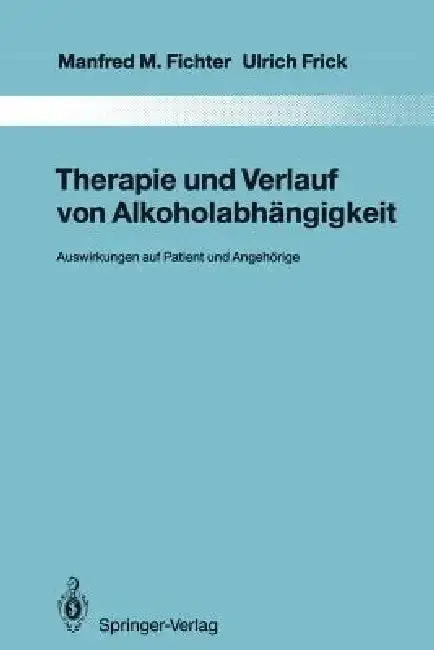 Cover of Therapie Und Verlauf Von Alkoholabhängigkeit