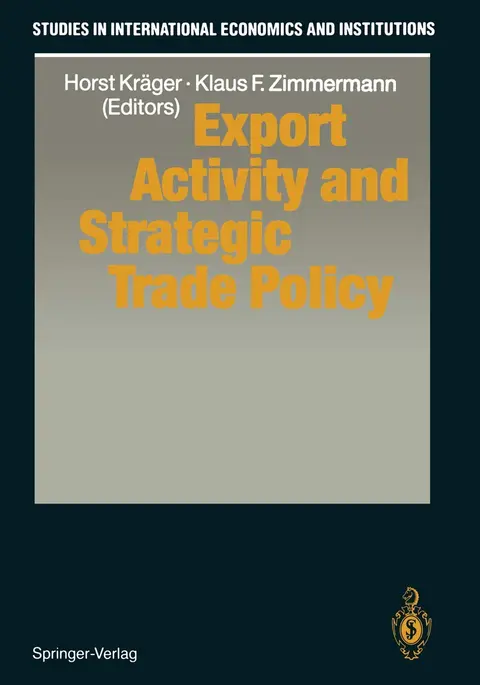 Cover of Export Activity and Strategic Trade Policy