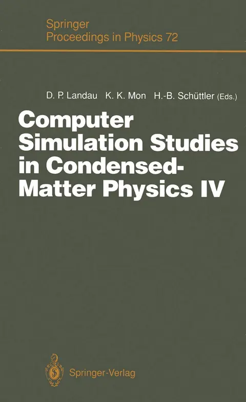 Cover of Computer Simulation Studies in Condensed-matter Physics IV