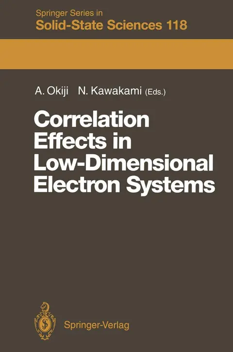 Cover of Correlation Effects in Low-Dimensional Electron Systems