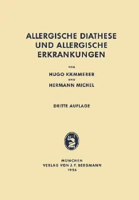 Cover of Allergische Diathese Und Allergische Erkrankungen