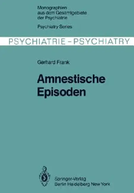 Cover of Amnestische Episoden