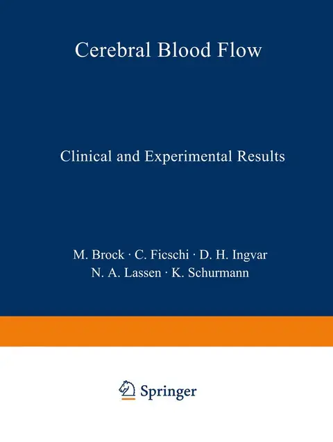 Cover of Cerebral Blood Flow