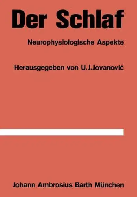 Cover of Der Schlaf