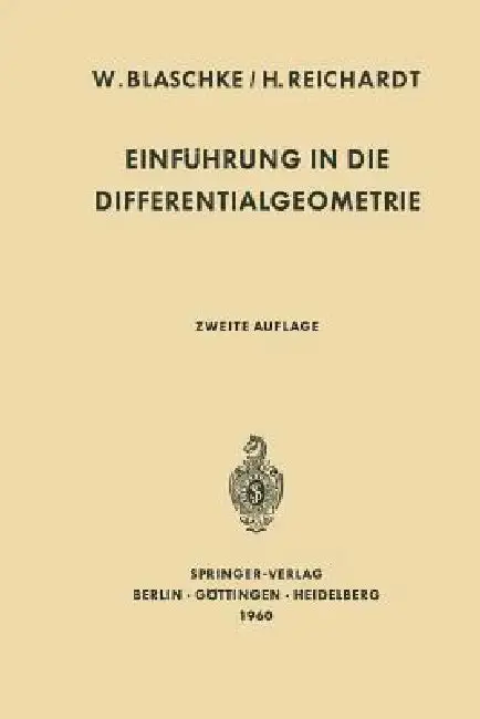 Cover of Einführung in Die Differentialgeometrie